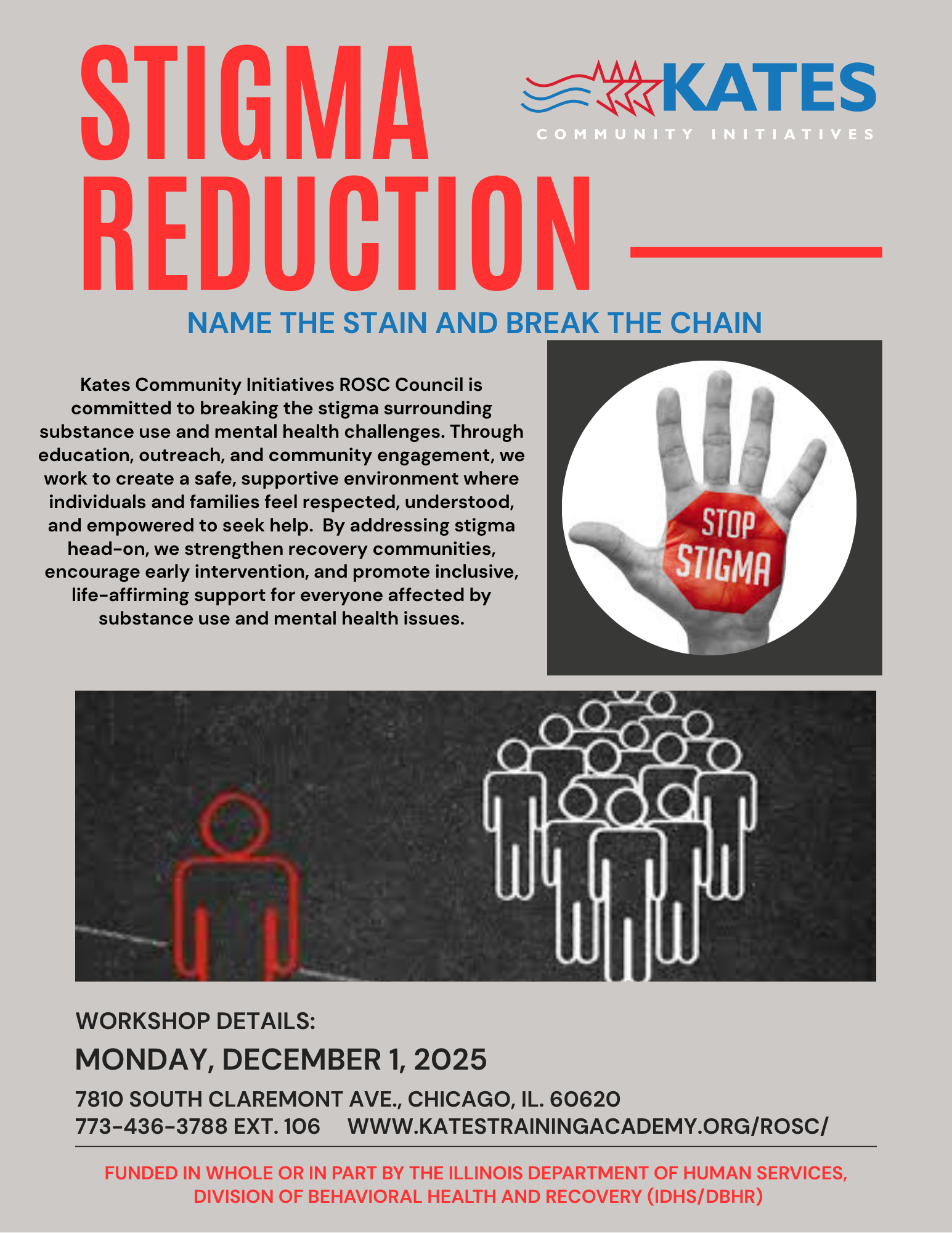 Stigma Reduction Workshop December 1, 2025